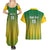 Custom Dominica Cricket Couples Matching Summer Maxi Dress and Hawaiian Shirt Sporty Style - Wonder Print Shop