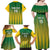 Custom Dominica Cricket Family Matching Off Shoulder Maxi Dress and Hawaiian Shirt Sporty Style - Wonder Print Shop