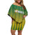 Custom Dominica Cricket Family Matching Off Shoulder Short Dress and Hawaiian Shirt Sporty Style - Wonder Print Shop