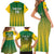 Custom Dominica Cricket Family Matching Short Sleeve Bodycon Dress and Hawaiian Shirt Sporty Style - Wonder Print Shop