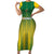 Custom Dominica Cricket Family Matching Short Sleeve Bodycon Dress and Hawaiian Shirt Sporty Style - Wonder Print Shop