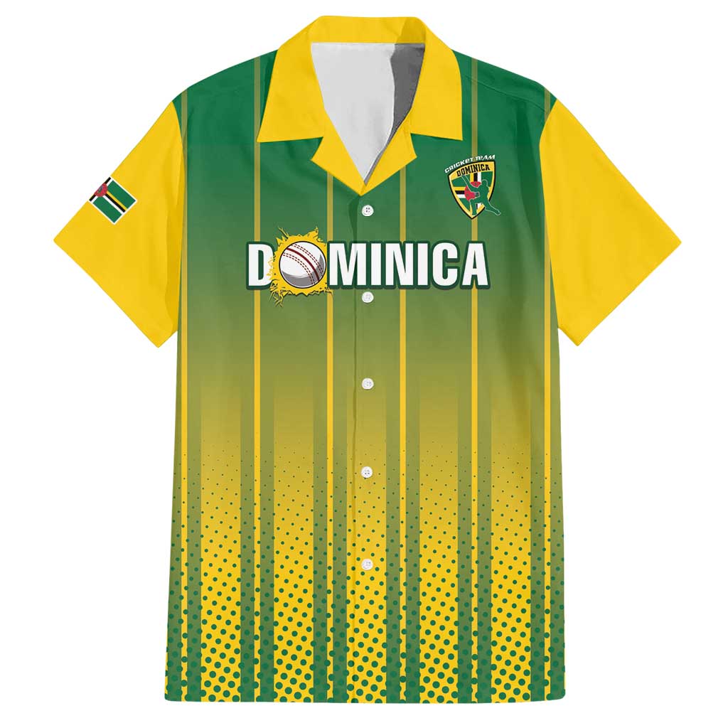 Custom Dominica Cricket Hawaiian Shirt Sporty Style - Wonder Print Shop