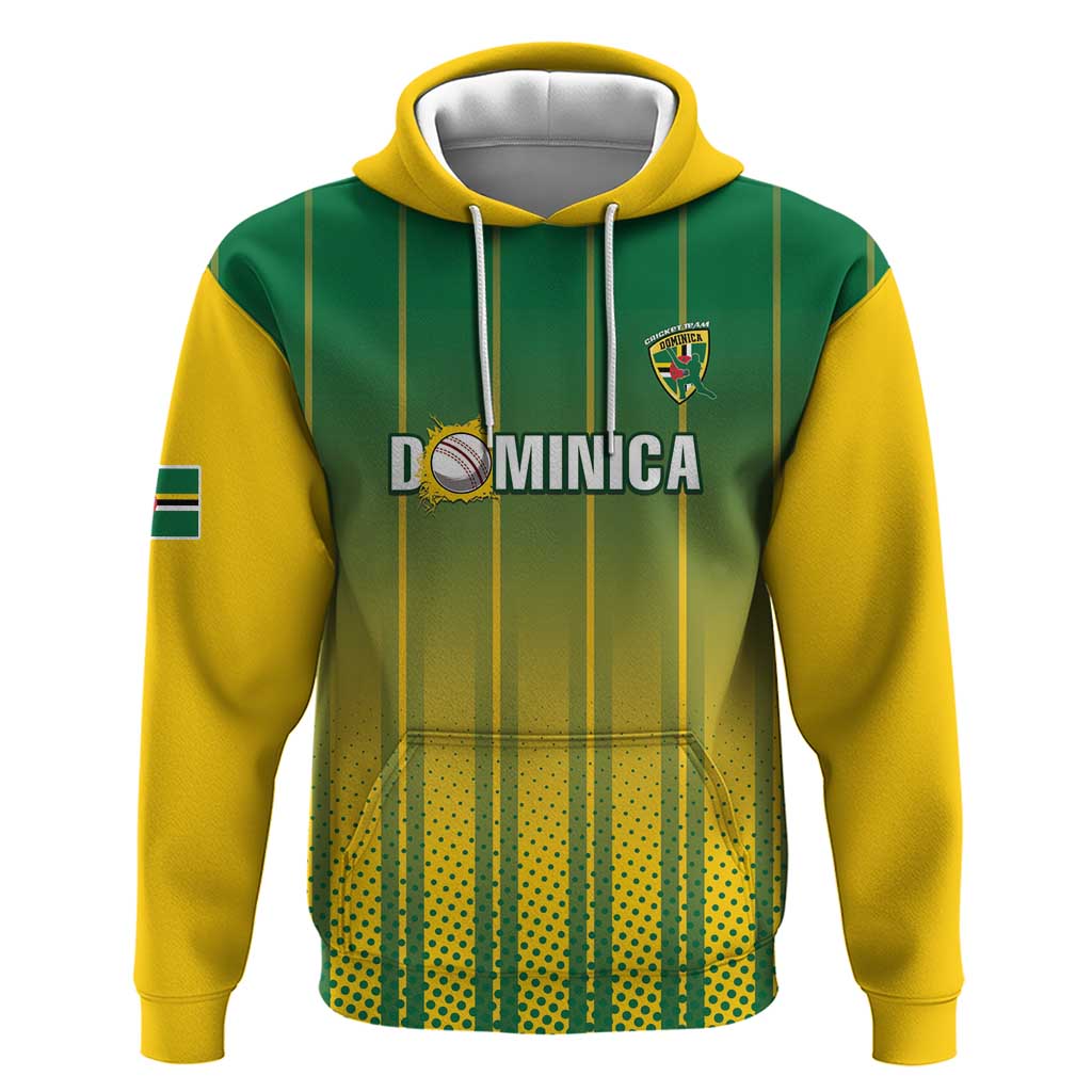 Custom Dominica Cricket Hoodie Sporty Style