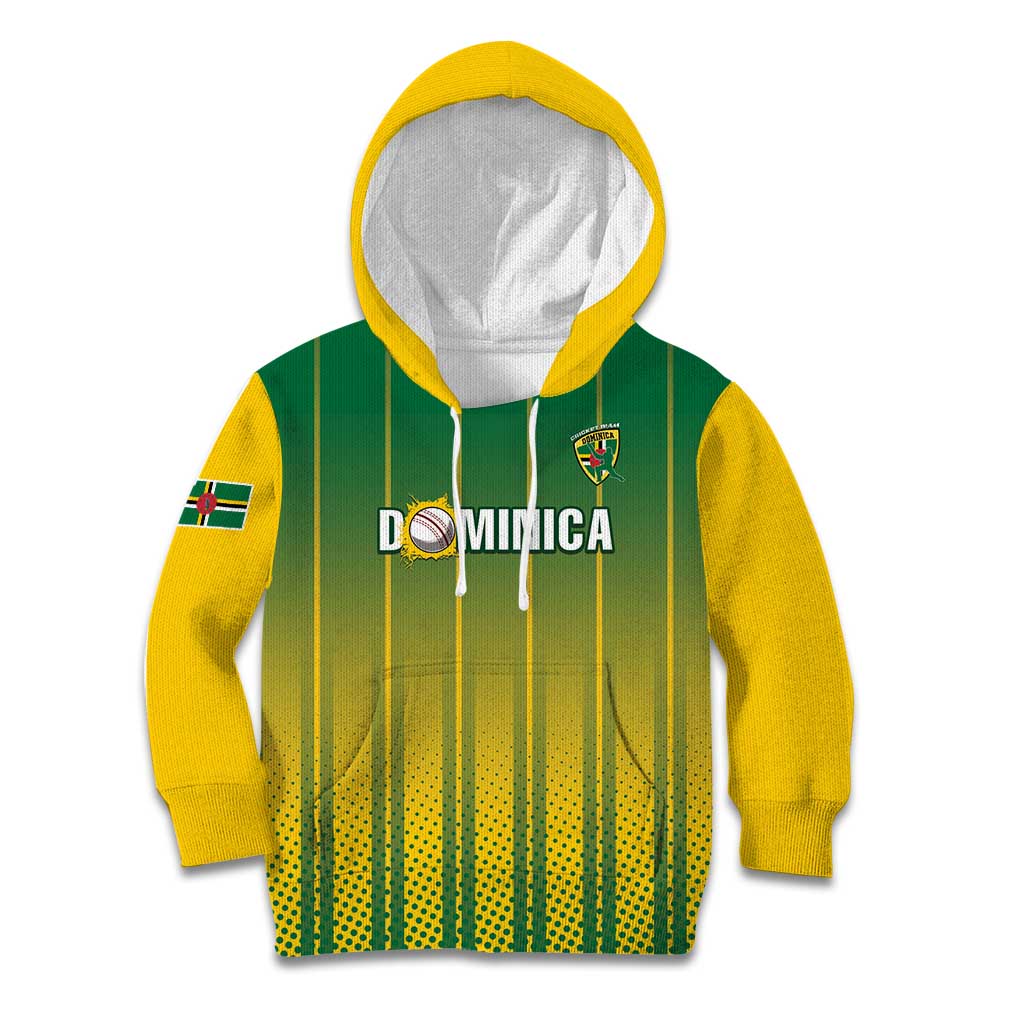 Custom Dominica Cricket Kid Hoodie Sporty Style - Wonder Print Shop