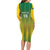 Custom Dominica Cricket Long Sleeve Bodycon Dress Sporty Style - Wonder Print Shop