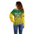 Custom Dominica Cricket Off Shoulder Sweater Sporty Style - Wonder Print Shop