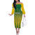 Custom Dominica Cricket Off The Shoulder Long Sleeve Dress Sporty Style - Wonder Print Shop