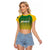 Custom Dominica Cricket Raglan Cropped T Shirt Sporty Style - Wonder Print Shop