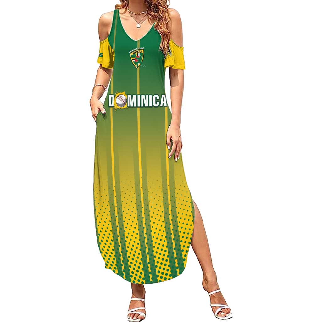 Custom Dominica Cricket Summer Maxi Dress Sporty Style - Wonder Print Shop