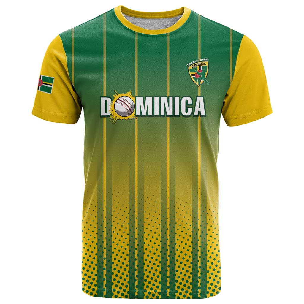 Custom Dominica Cricket T Shirt Sporty Style - Wonder Print Shop