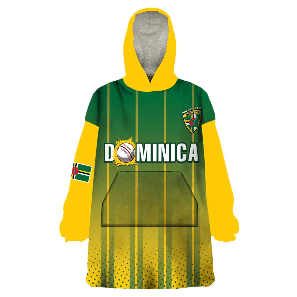 Custom Dominica Cricket Wearable Blanket Hoodie Sporty Style - Wonder Print Shop