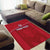 Custom Liberia Football Area Rug Lion Mascot - Red - Wonder Print Shop