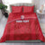 Custom Liberia Football Bedding Set Lion Mascot - Red - Wonder Print Shop