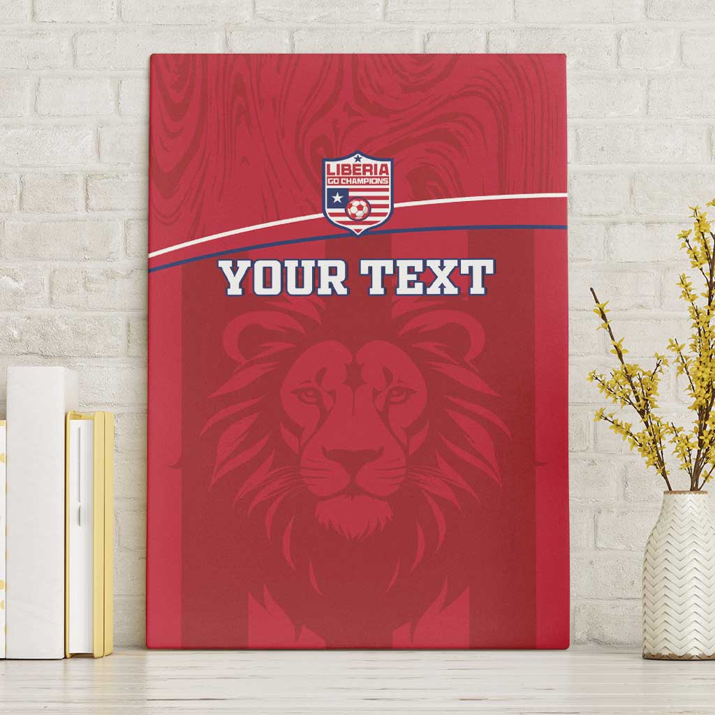 Custom Liberia Football Canvas Wall Art Lion Mascot - Red - Wonder Print Shop