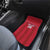 Custom Liberia Football Car Mats Lion Mascot - Red - Wonder Print Shop