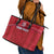 Custom Liberia Football Leather Tote Bag Lion Mascot - Red - Wonder Print Shop