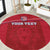 Custom Liberia Football Round Carpet Lion Mascot - Red