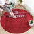 Custom Liberia Football Round Carpet Lion Mascot - Red