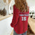 Custom Liberia Football Women Casual Shirt Lion Mascot - Red