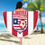 Custom Liberia Football Beach Blanket Sporty Style - Wonder Print Shop