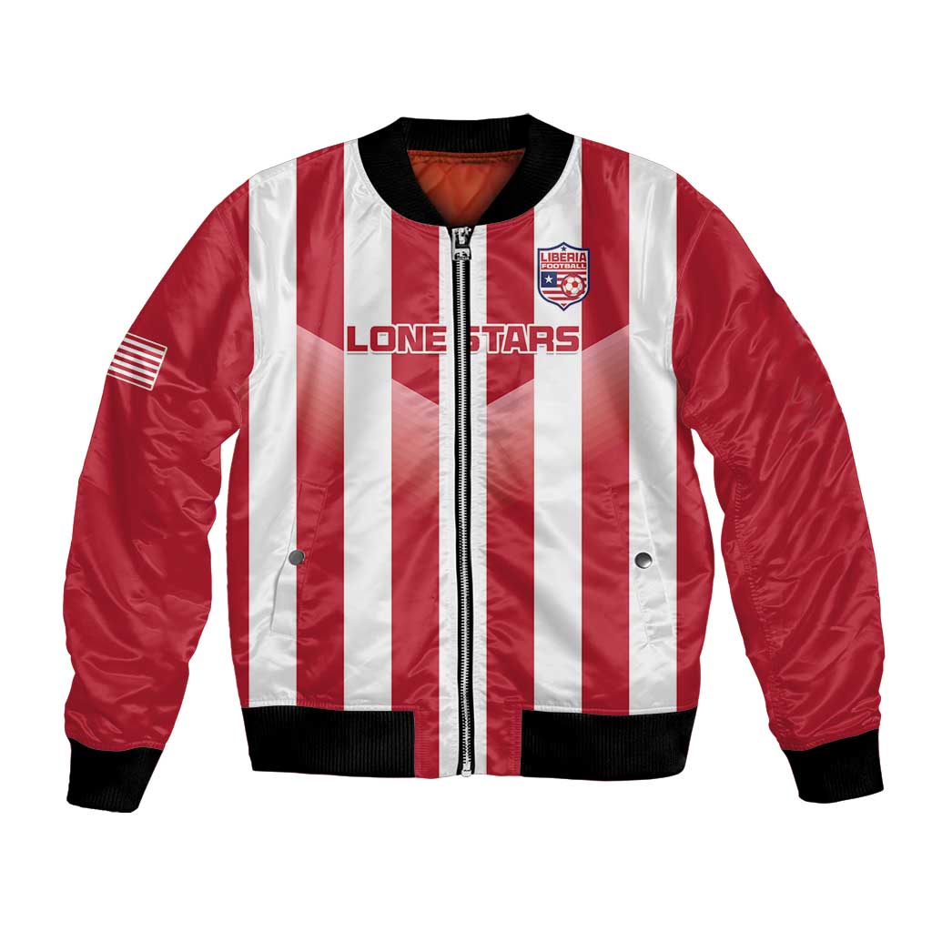 Custom Liberia Football Bomber Jacket Sporty Style - Wonder Print Shop