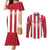 Custom Liberia Football Couples Matching Mermaid Dress and Long Sleeve Button Shirt Sporty Style