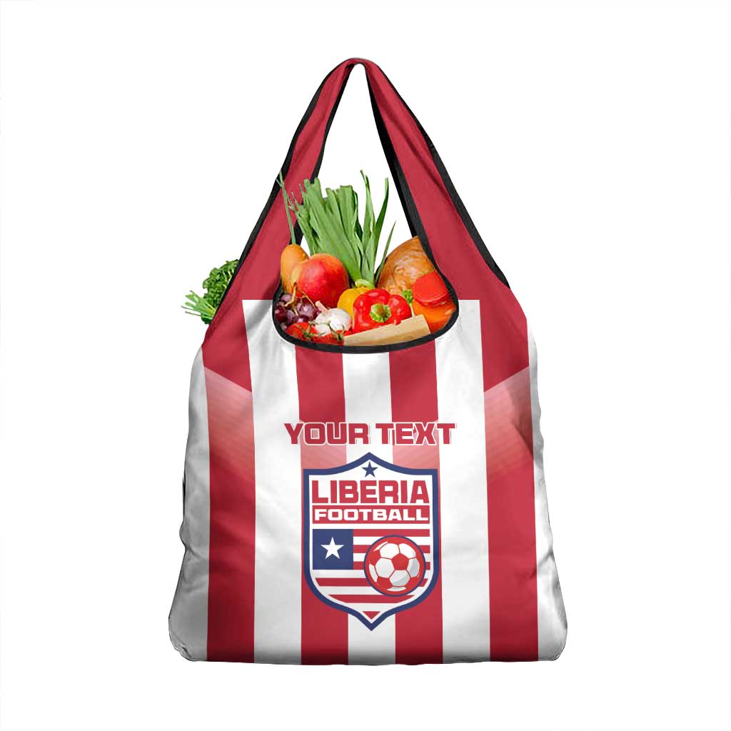 Custom Liberia Football Grocery Bag Sporty Style