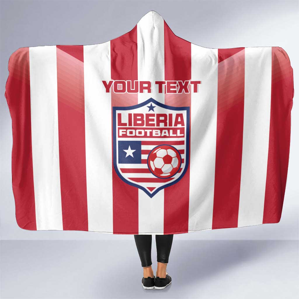 Custom Liberia Football Hooded Blanket Sporty Style