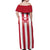 Custom Liberia Football Off Shoulder Maxi Dress Sporty Style - Wonder Print Shop