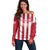 Custom Liberia Football Off Shoulder Sweater Sporty Style - Wonder Print Shop