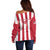 Custom Liberia Football Off Shoulder Sweater Sporty Style - Wonder Print Shop