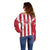 Custom Liberia Football Off Shoulder Sweater Sporty Style - Wonder Print Shop