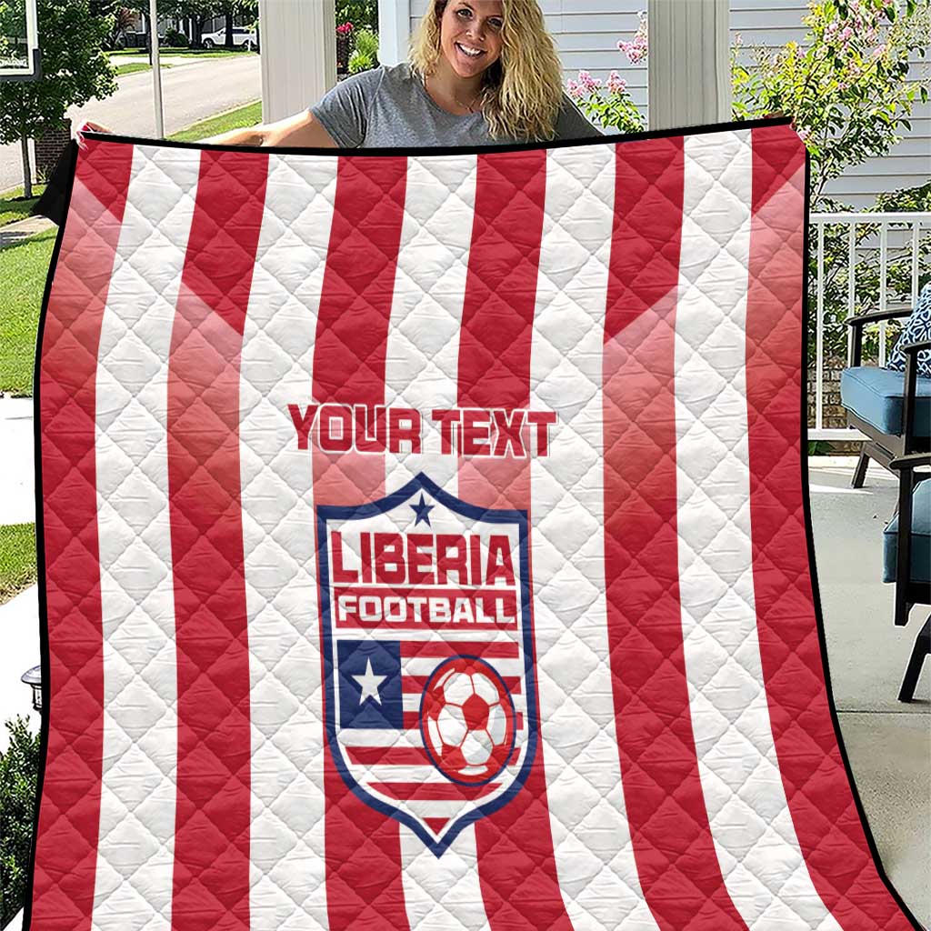 Custom Liberia Football Quilt Sporty Style - Wonder Print Shop