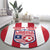 Custom Liberia Football Round Carpet Sporty Style