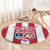 Custom Liberia Football Round Carpet Sporty Style