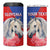 Personalised Balkan Lipizzaner Horse Slovenia 4 in 1 Can Cooler Tumbler Carnation Sporty Style - Wonder Print Shop