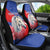 Personalised Balkan Lipizzaner Horse Slovenia Car Seat Cover Carnation Sporty Style - Wonder Print Shop