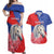 Personalised Balkan Lipizzaner Horse Slovenia Couples Matching Off Shoulder Maxi Dress and Hawaiian Shirt Carnation Sporty Style - Wonder Print Shop