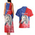 Personalised Balkan Lipizzaner Horse Slovenia Couples Matching Tank Maxi Dress and Hawaiian Shirt Carnation Sporty Style - Wonder Print Shop