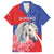 Personalised Balkan Lipizzaner Horse Slovenia Family Matching Off The Shoulder Long Sleeve Dress and Hawaiian Shirt Carnation Sporty Style - Wonder Print Shop