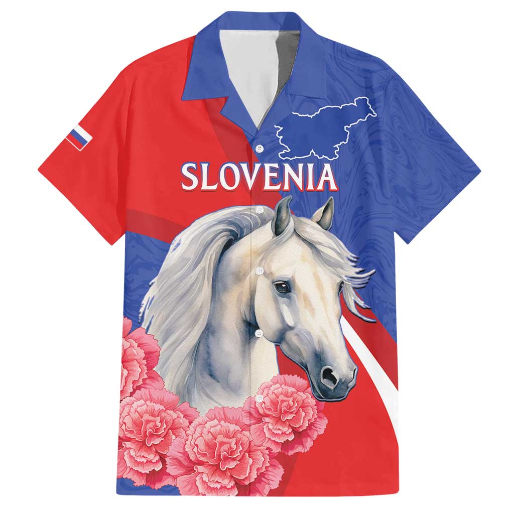 Personalised Balkan Lipizzaner Horse Slovenia Hawaiian Shirt Carnation Sporty Style - Wonder Print Shop