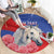 Personalised Balkan Lipizzaner Horse Slovenia Round Carpet Carnation Sporty Style