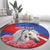 Personalised Balkan Lipizzaner Horse Slovenia Round Carpet Carnation Sporty Style