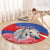 Personalised Balkan Lipizzaner Horse Slovenia Round Carpet Carnation Sporty Style