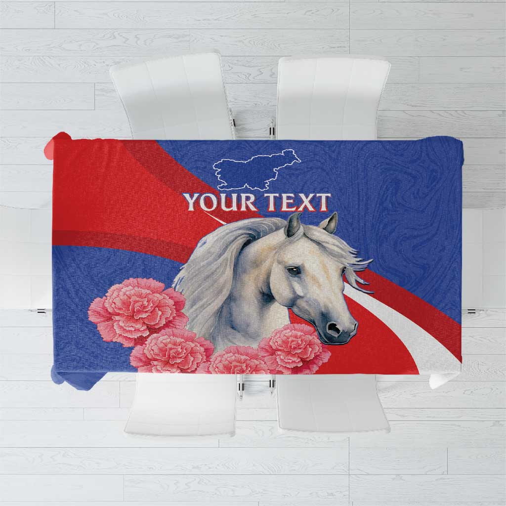 Personalised Balkan Lipizzaner Horse Slovenia Tablecloth Carnation Sporty Style - Wonder Print Shop