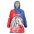 Personalised Balkan Lipizzaner Horse Slovenia Wearable Blanket Hoodie Carnation Sporty Style