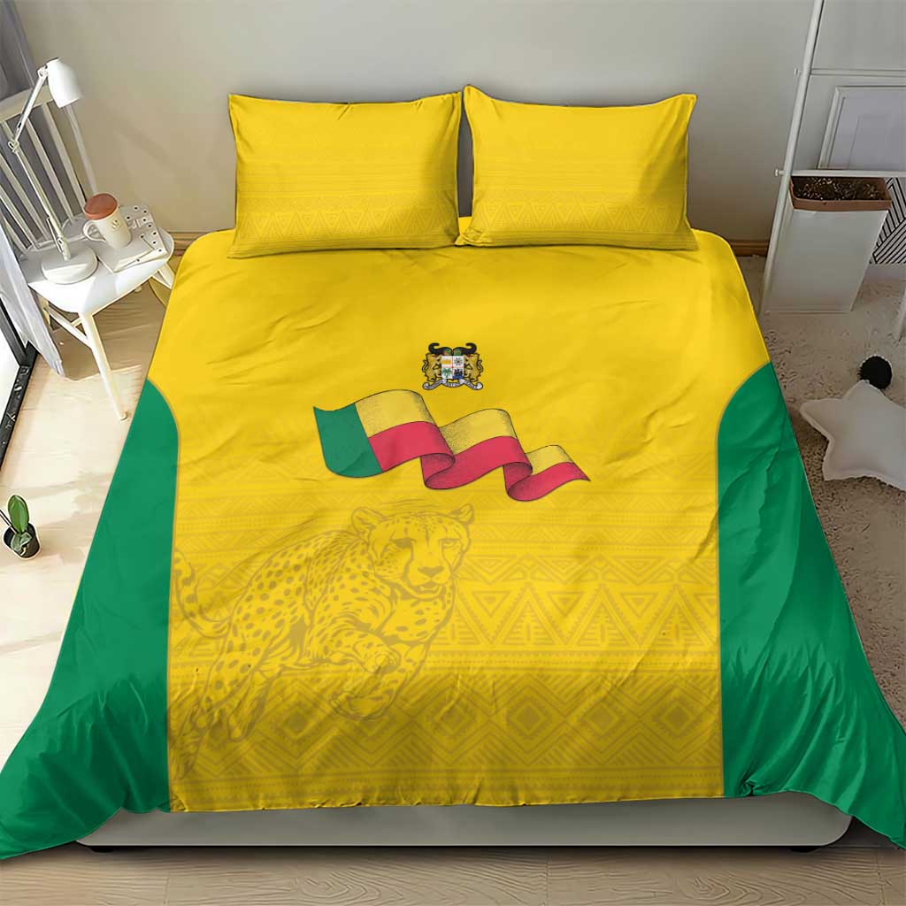 Benin Football Bedding Set Go Champions Les Guepards - Wonder Print Shop