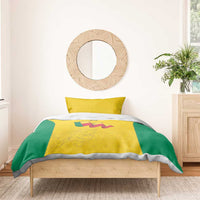 Benin Football Bedding Set Go Champions Les Guepards - Wonder Print Shop