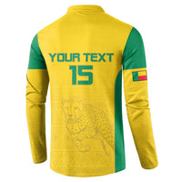 Custom Benin Football Button Sweatshirt Go Champions Les Guepards - Wonder Print Shop