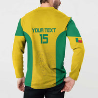 Custom Benin Football Button Sweatshirt Go Champions Les Guepards - Wonder Print Shop